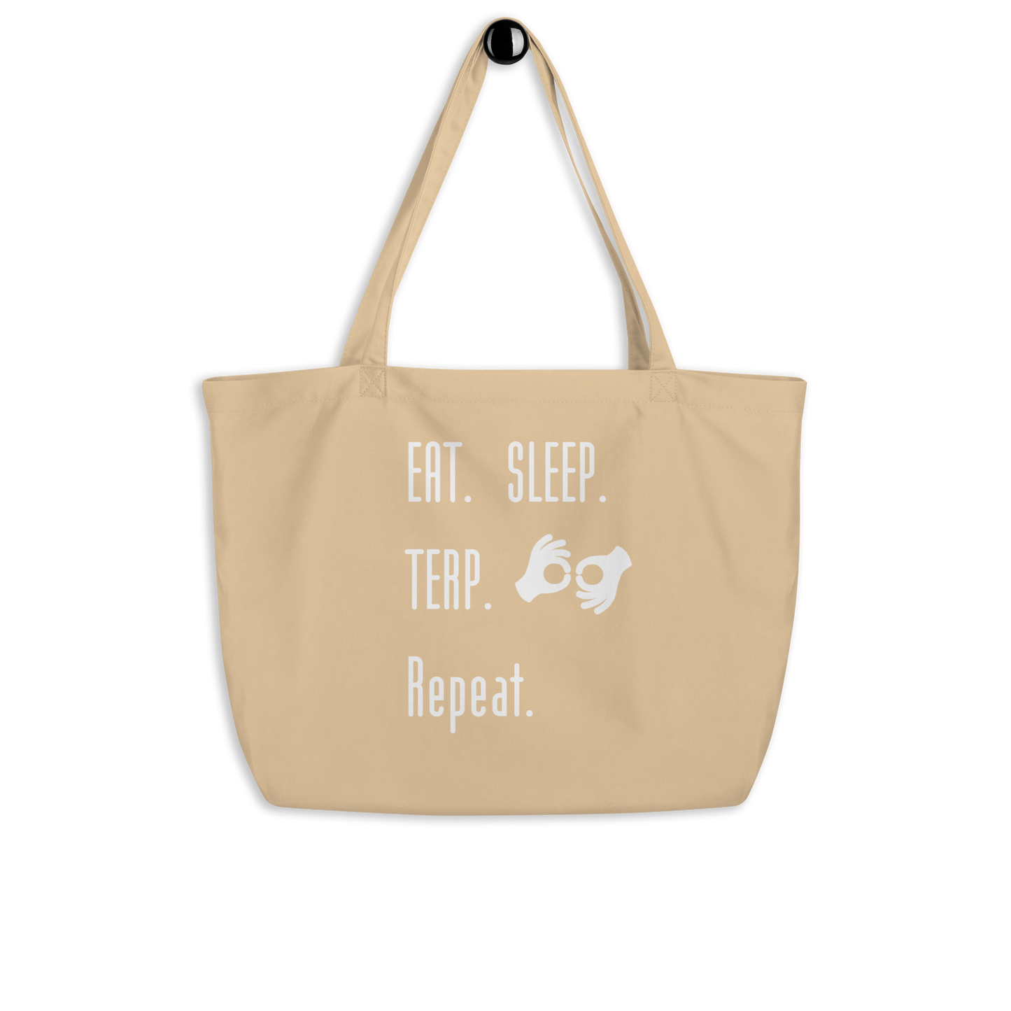 Sign Language Interpreter Large Organic Tote Bag