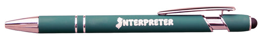 Green Pen with Stylus (New Jersey)