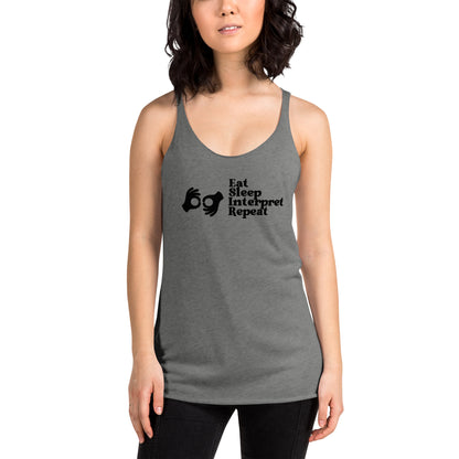 Sign Language Interpreter Women's Racerback Tank