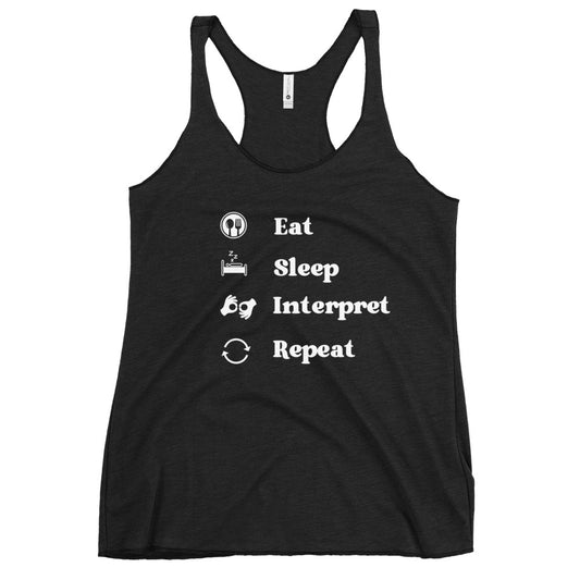 Sign Language Interpreter Women's Racerback Tank