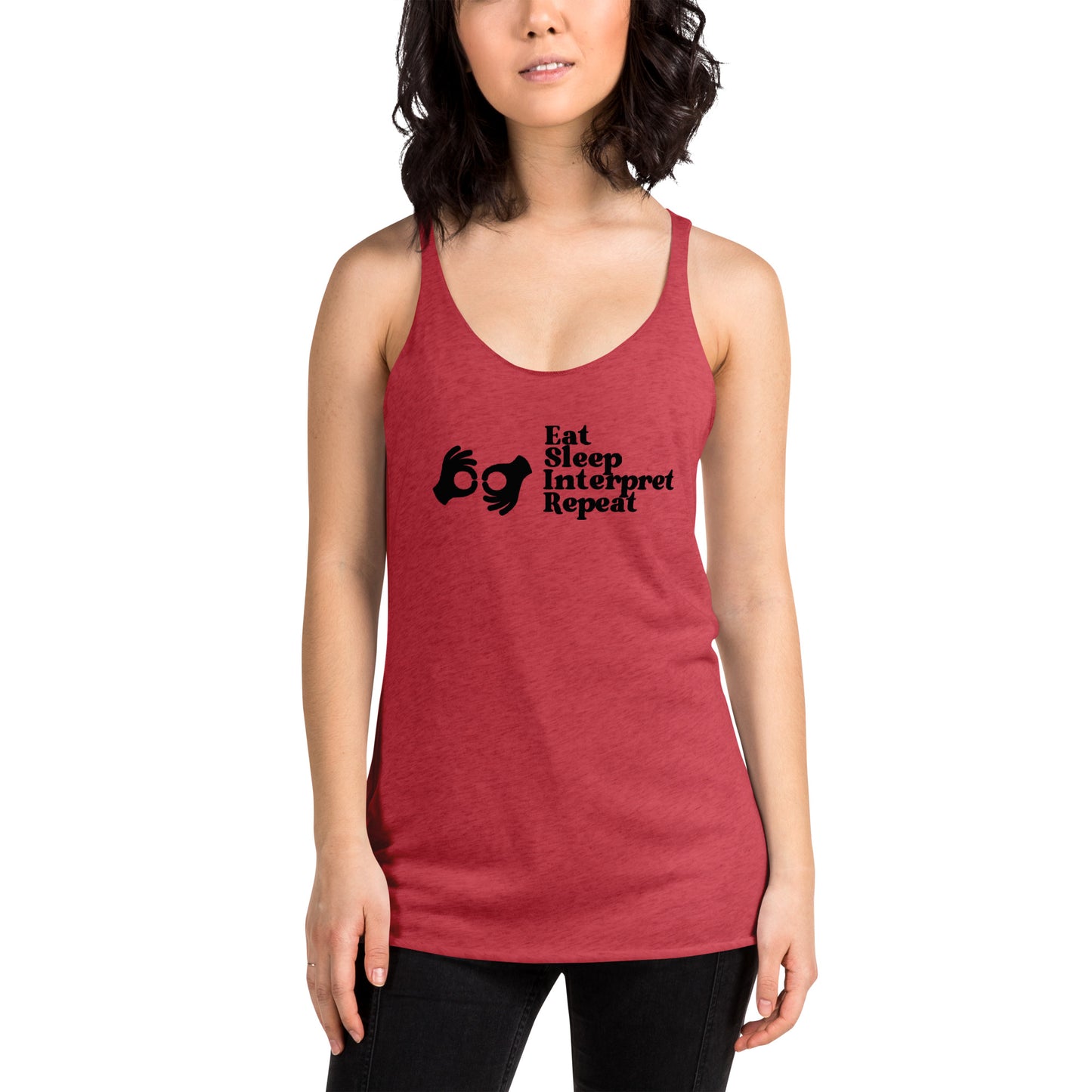 Sign Language Interpreter Women's Racerback Tank